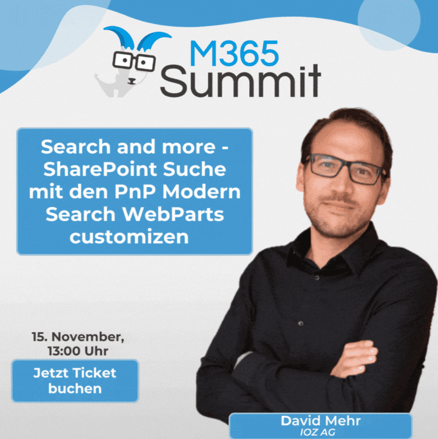 m365 summit 15.11.2022 david mehr speakerpost