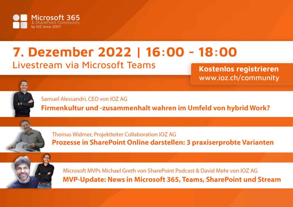 microsoft 365 und sharepoint community 20221207