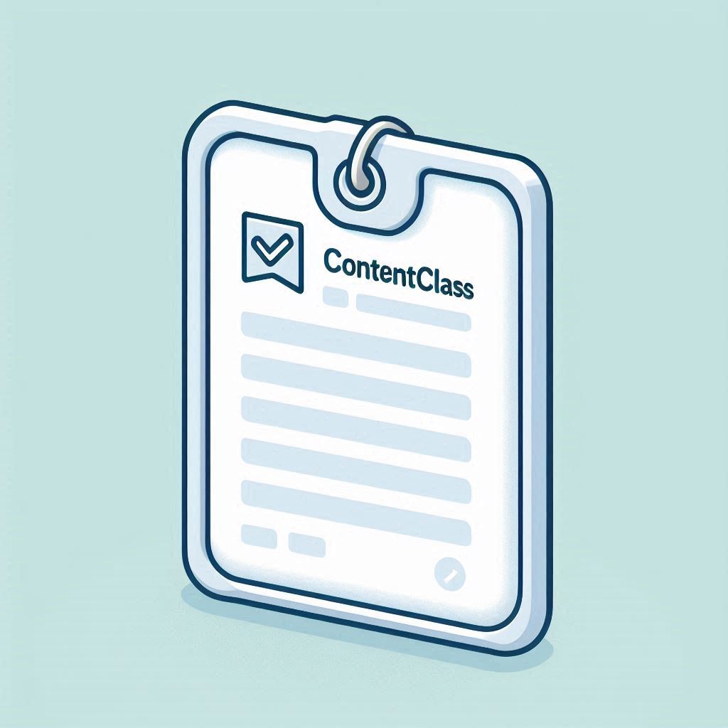 search property contentclass